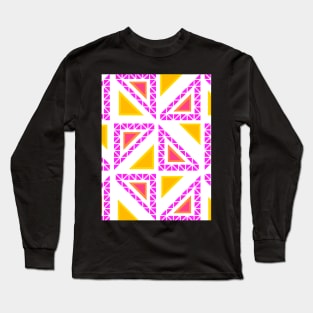 Stained glass pyramids Long Sleeve T-Shirt
